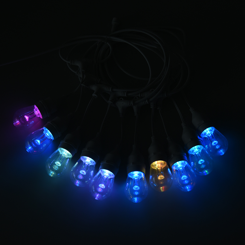 Luzes pendentes brancas quentes RGB controláveis em nível de pixel S14