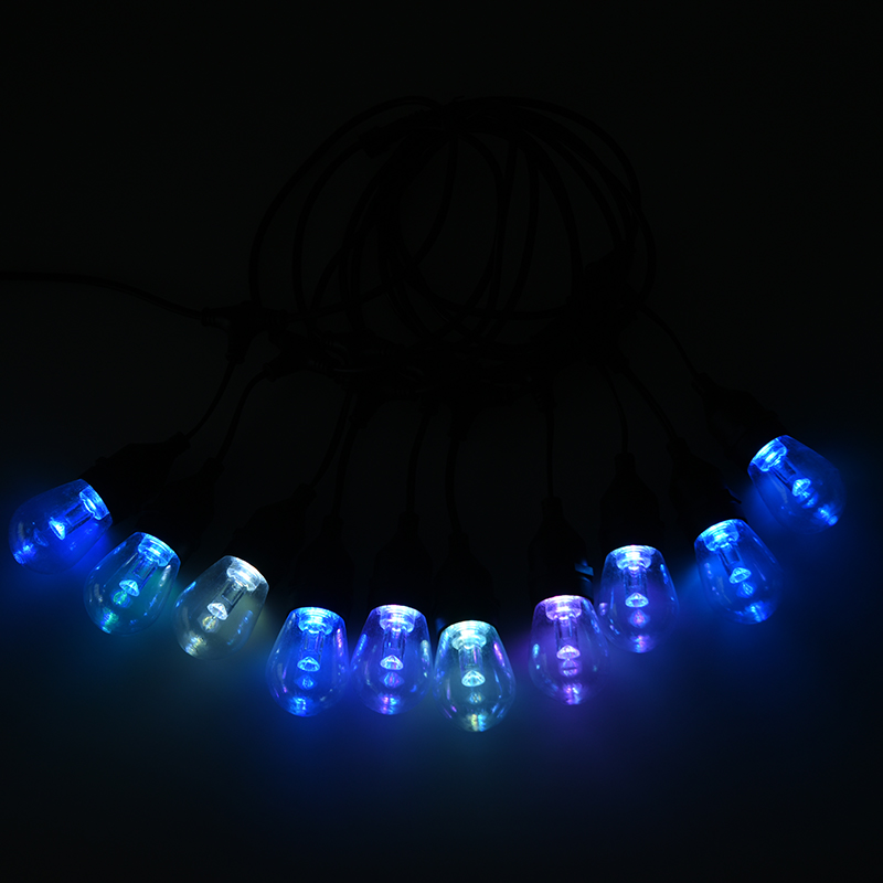Luzes pendentes brancas quentes RGB controláveis em nível de pixel S14