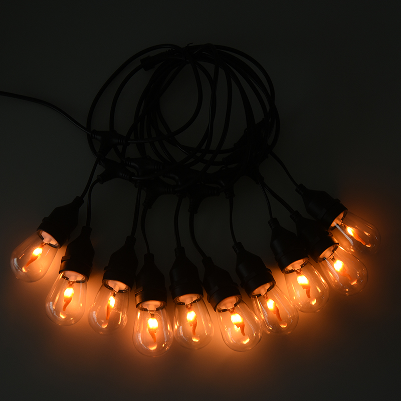 O tipo pendente S14 da corda branca morna da espiral E27 ilumina o modelo da segurança da baixa tensão 3.5V