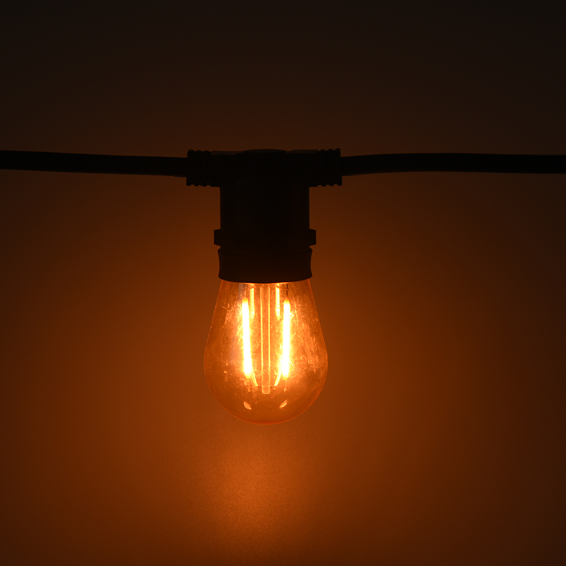 Luz de corda integrada de cabeça plana