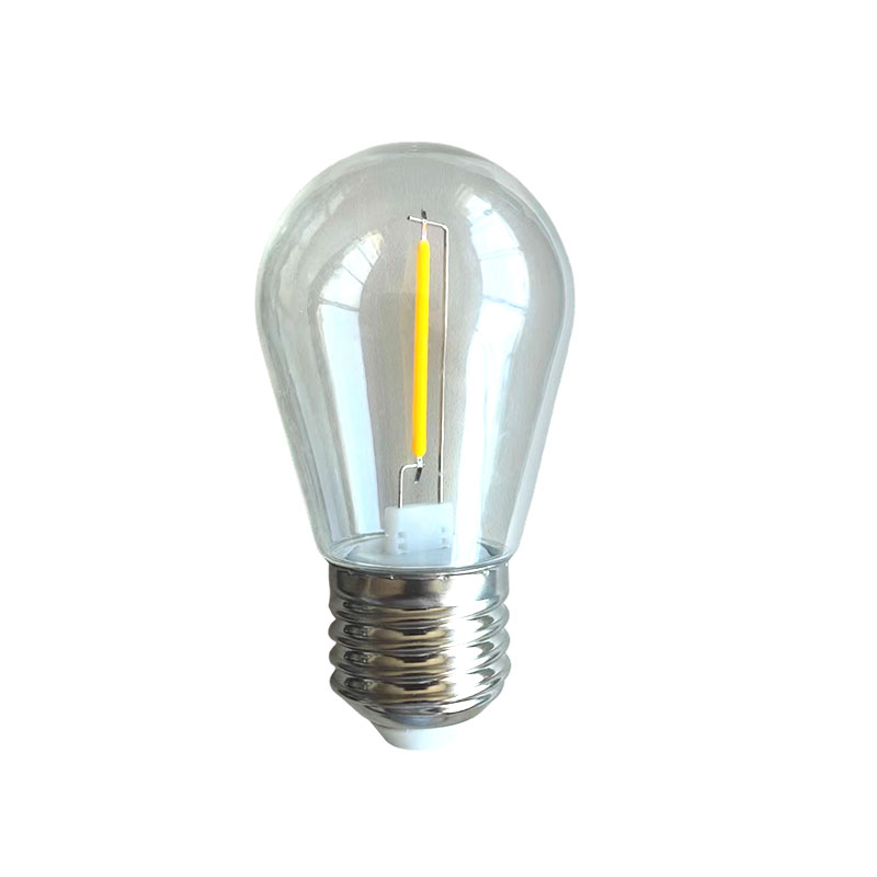 S14 pingente removível E27 com base de parafuso branco quente luz de corda economizadora de energia