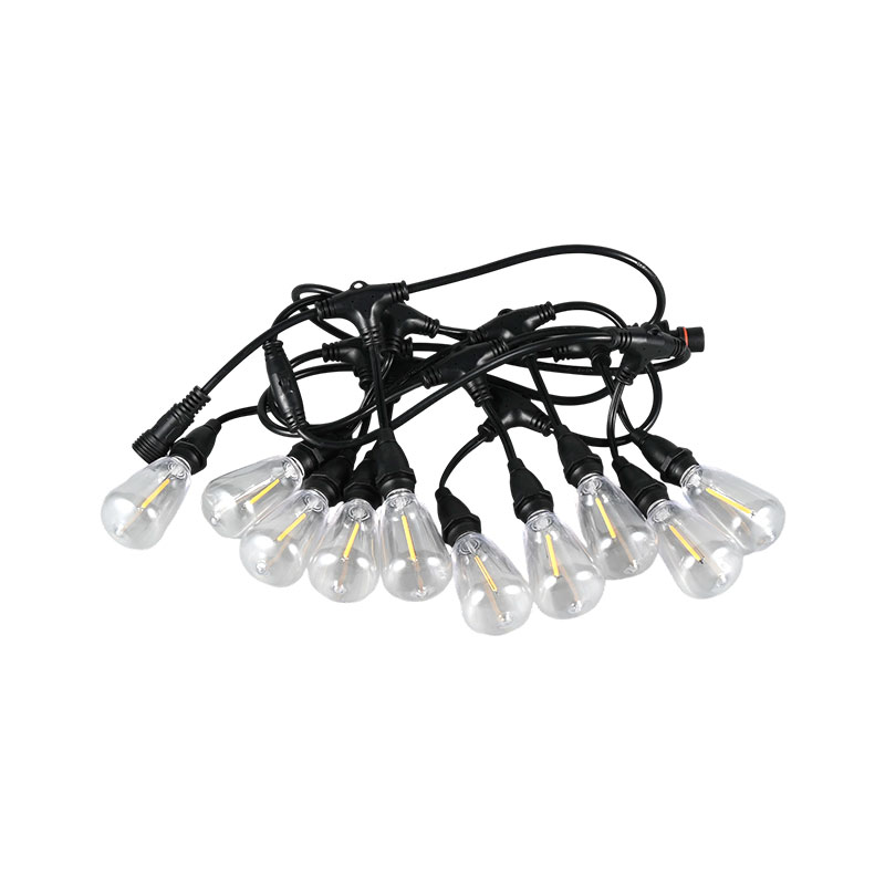 ST38 vintage pingente tipo E12 base de parafuso branco quente 1W ambiente modelo luz de corda
