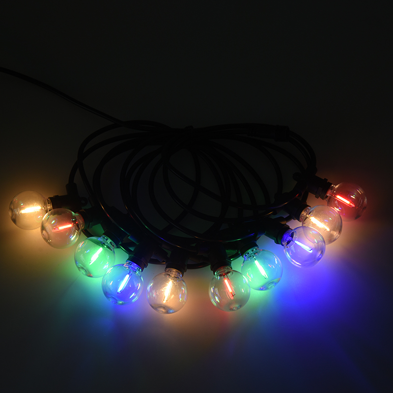 G40 Bola Bolha E12 Boca Espiral Colorido LED Iluminação Decorativa Festoon
