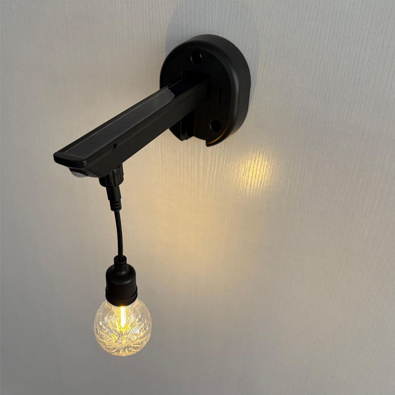Luz de parede solar difusa com padrão de diamante (formato de lâmpada A60)